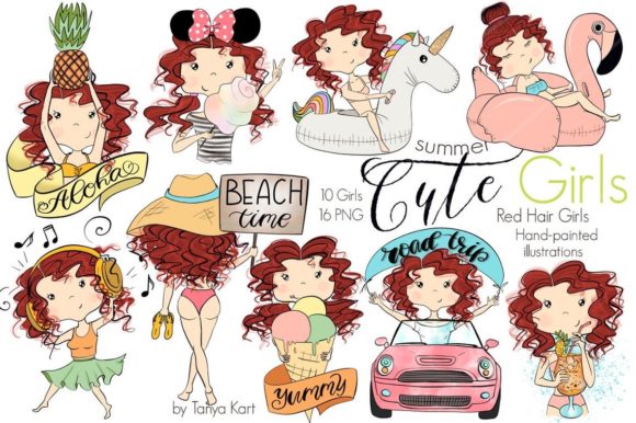 Cute Summer Red Hair Girls: A Unique Collection for Creative Inspiration
