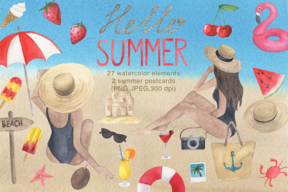 Unlock Creativity with the Hello Summer Watercolor Set