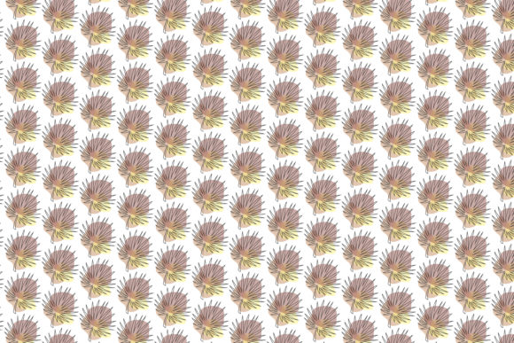 Vector Seamless Contour Leaves Pattern