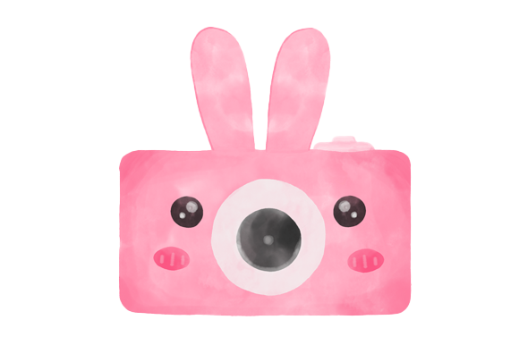 Watercolor Cute Camera Clipart 3: A Versatile Design Element for Creative Projects