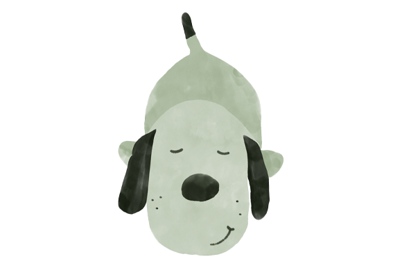 Watercolor Cute Puppy Clipart 1